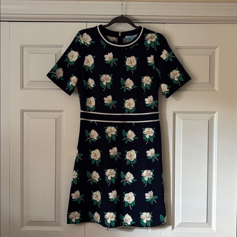 NWT Draper James Magnolia Persley Ponte Dress Navy size medium - Picture 3 of 9